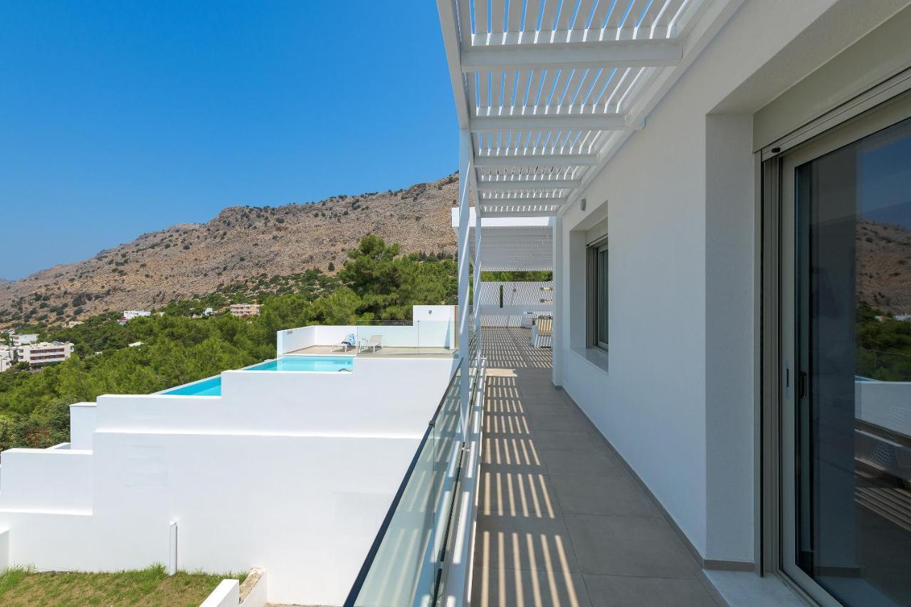 Villa Allegra With Pool In Pefkos, Lindos Area Pefki المظهر الخارجي الصورة