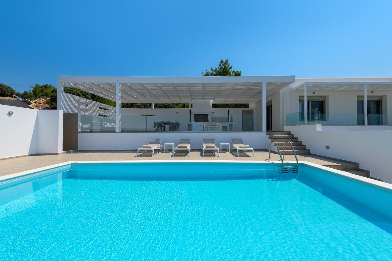 Villa Allegra With Pool In Pefkos, Lindos Area Pefki المظهر الخارجي الصورة