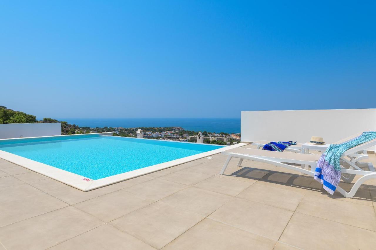 Villa Allegra With Pool In Pefkos, Lindos Area Pefki المظهر الخارجي الصورة